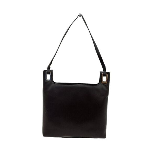 Gucci - Dark Brown Structured Leather & Silver Accent Vintage Shoulder Bag VGUC - Picture 12 of 12